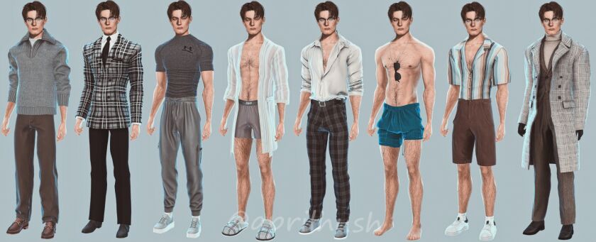 sims 4 cc mark mark has 8 outfits each wardrobe 5