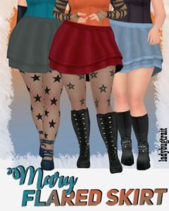 Mary Flared Skirt: A Stylish Addition Sims 4 CC