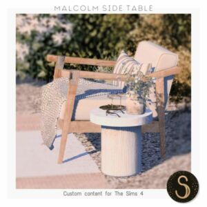 Stylish Malcolm Side Table by McGee & Co Sims 4 CC