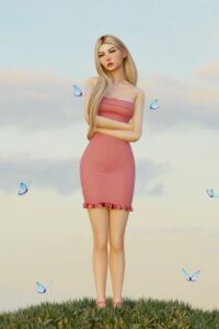 Miley Dress By Layla Sims 4 CC