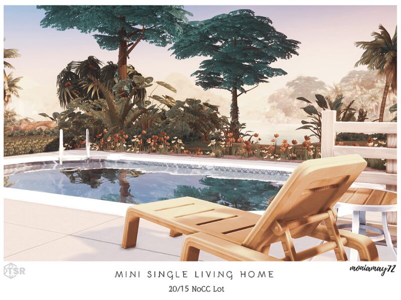 sims 4 cc mini single living nocc lot by moniamay72 6