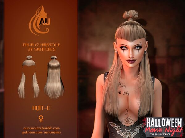 sims 4 cc monica hairstyle by aurumsims 2