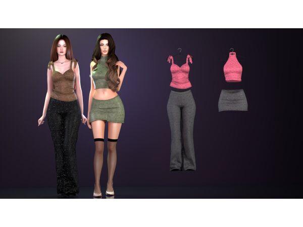 Monica Set by Astya96 Sims 4 CC