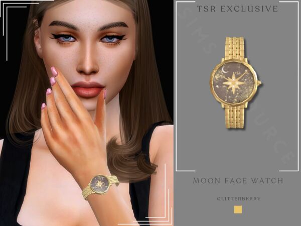 Moon Face Watch Design Sims 4 CC