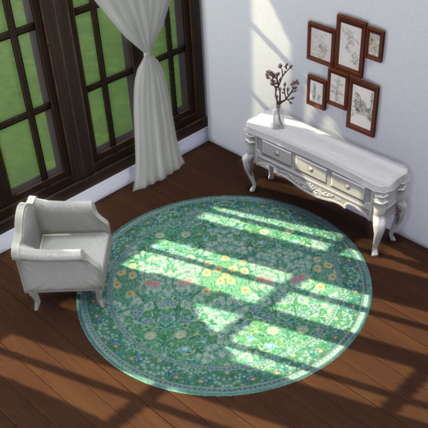 sims 4 cc morris and co greens round base game 2