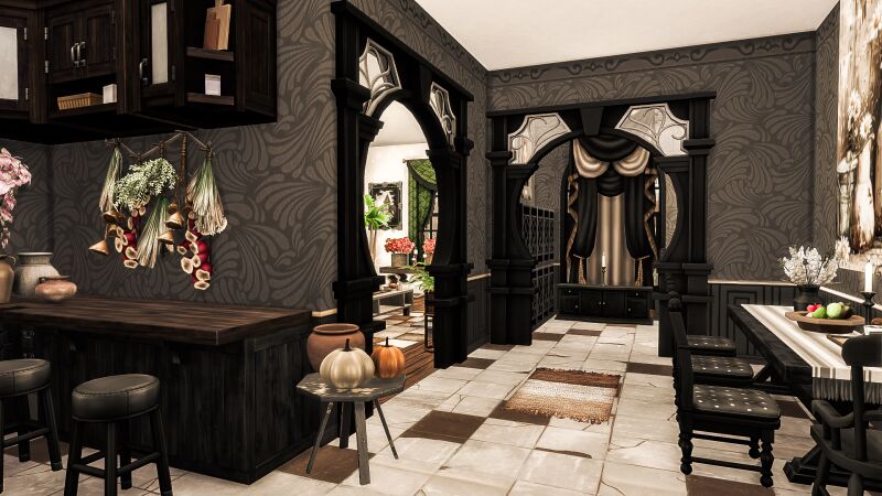 sims 4 cc mysterious house halloween by danuta720 4