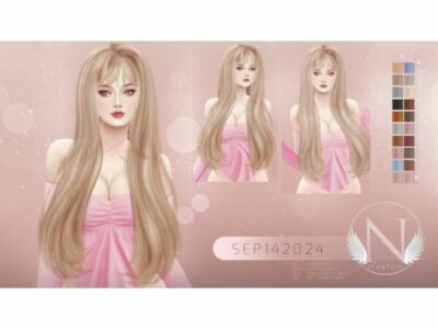 Stunning Nilyn Hair for Sims Sims 4 CC