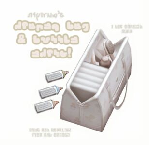 Niymue’s Diaper Bag and Bottle Edits Sims 4 CC