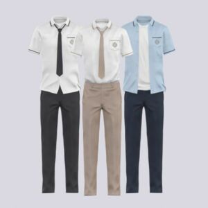 Noru AM Summer School Uniform Sims 4 CC