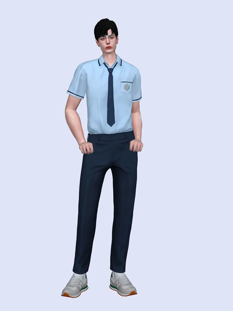 sims 4 cc noru am summer school uniform 2