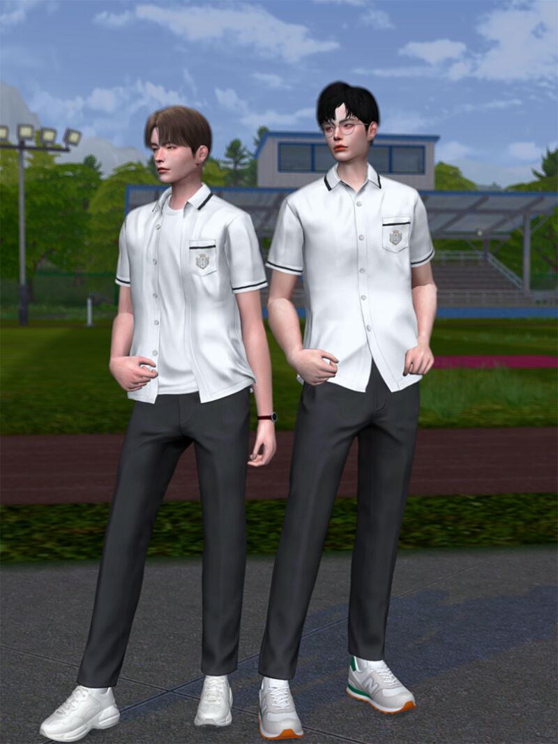 sims 4 cc noru am summer school uniform 4