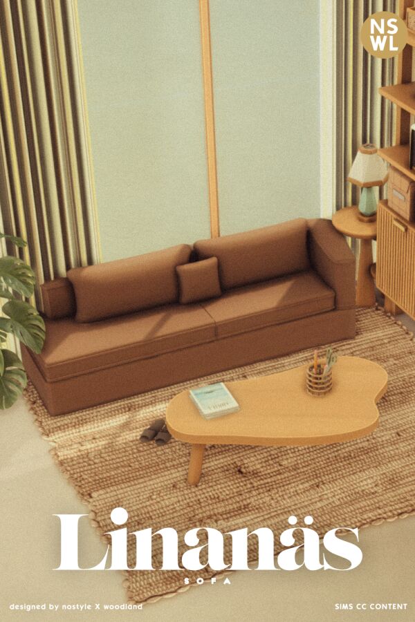 Stylish Linanäs Sofa for Your Living Room Sims 4 CC