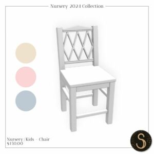 Nursery 2024 – Chair By Sims4Luxury Sims 4 CC