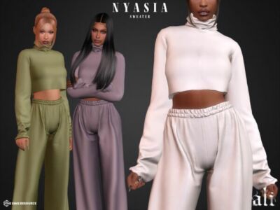 Nyasia Sweater by ALI Sims 4 CC