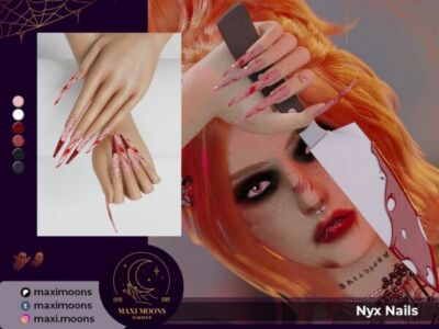 Stylish NYX Nail Designs Sims 4 CC