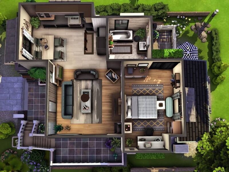 sims 4 cc oasis cozy home 2 by raysims9 4