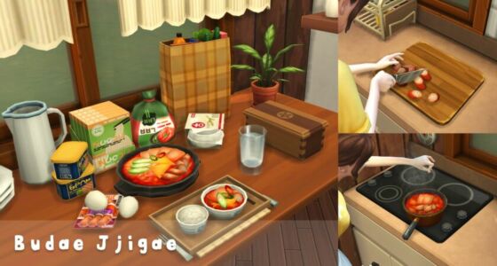 October 2024 Recipe Budae Jjigae Sims 4 CC