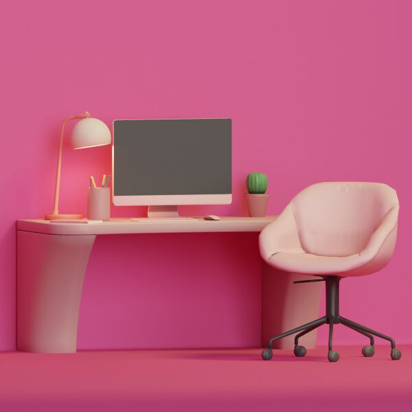 Office Werk Set: Pink & Dark Swatches Sims 4 CC