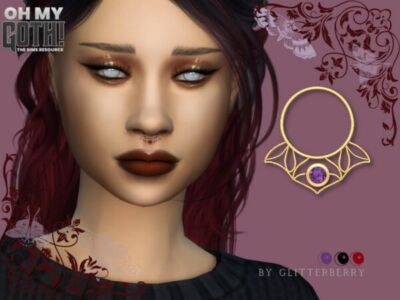 Oh My Goth – Acantha Nose Ring Sims 4 CC