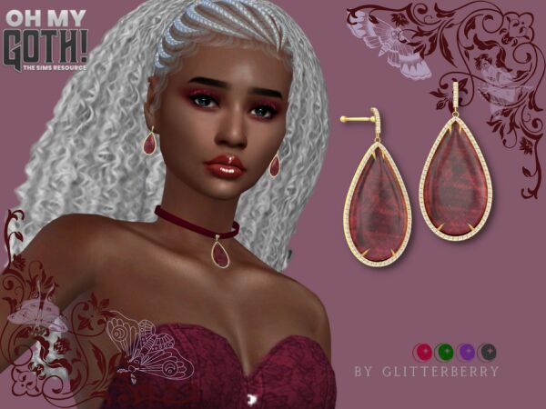 Stylish Dusk Earrings for Your Sims Sims 4 CC