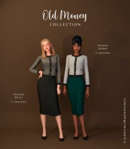 Old Money Collection: Elegant Formal Wear by LiyahSim Sims 4 CC