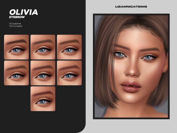 Olivia Eyebrow – A Perfect Addition to Your Sims Sims 4 CC