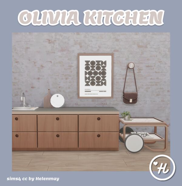 Olivia Kitchen Design Inspiration Sims 4 CC