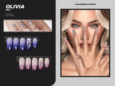 Olivia Nails – Stunning Designs for Your Sims Sims 4 CC