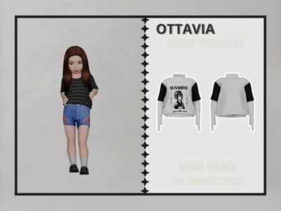 Ottavia – Toddler Shirt Sims 4 CC