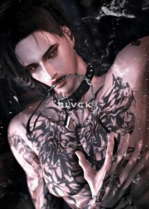 P_Peng Tattoo N0.41 Black Vision HQ Sims 4 CC