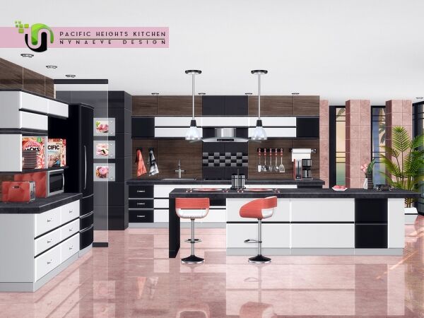 sims 4 cc pacific heights kitchen accessories by nynaevedesign 2