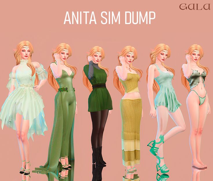 sims 4 cc pack elves by gala sim 4