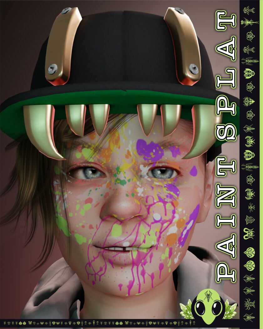 sims 4 cc paint splat face paint tsr exclusive x5 5