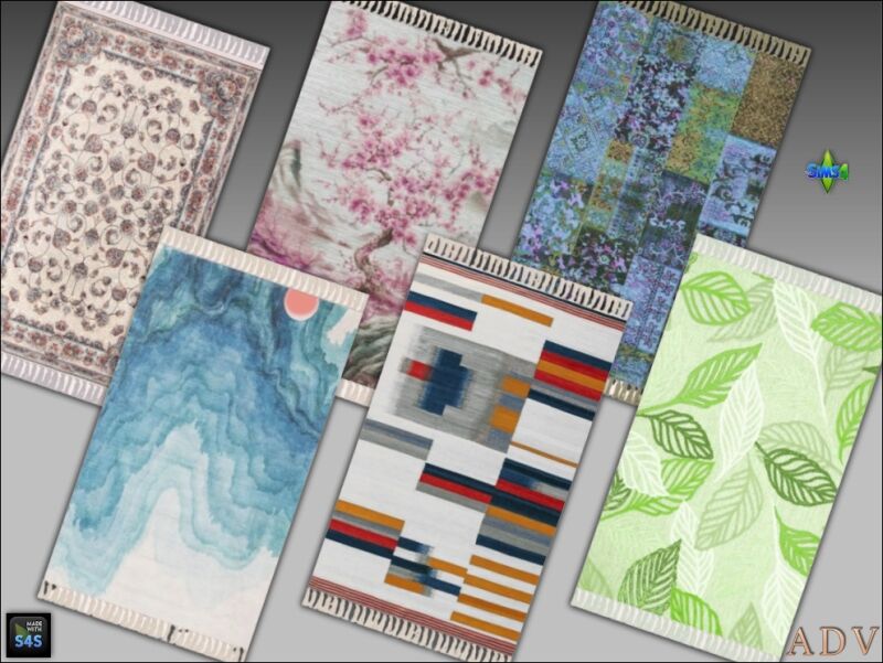 sims 4 cc paintings and rugs 10