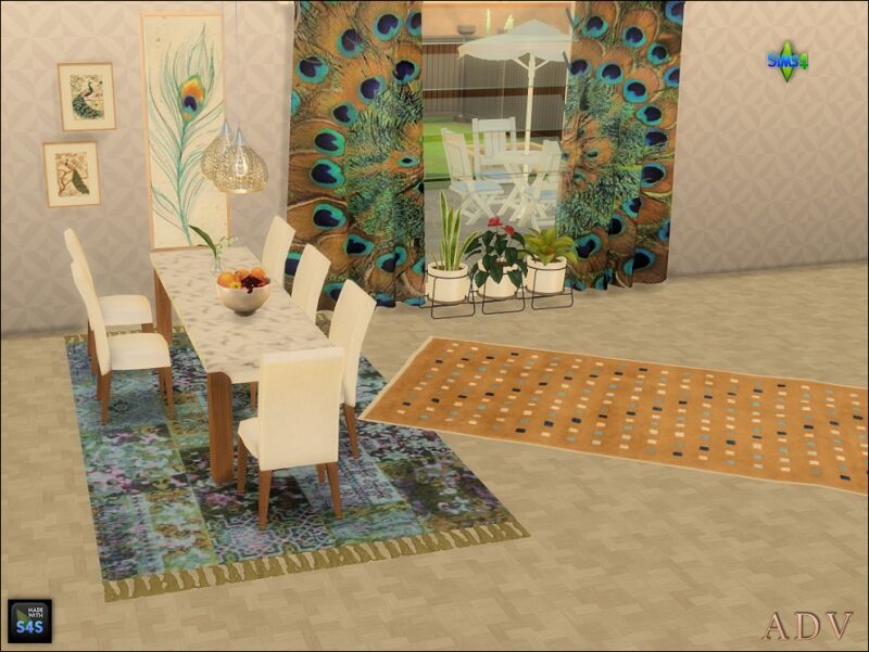 sims 4 cc paintings and rugs 4