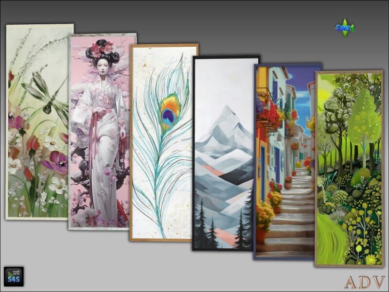 sims 4 cc paintings and rugs 8