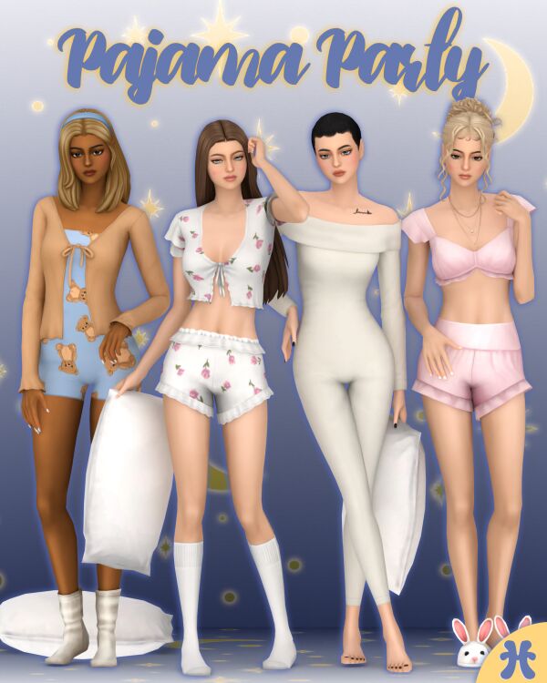 Pajama Party Collection Sims 4 CC