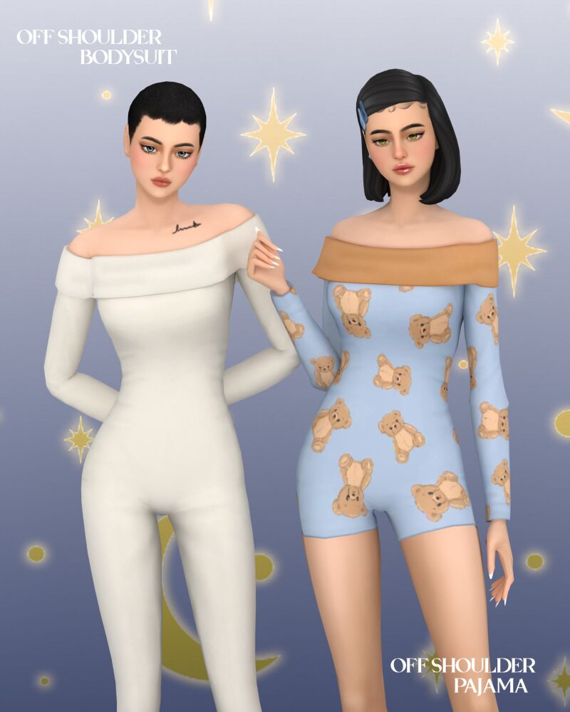 sims 4 cc pajama party by huien 4