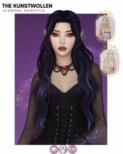 Paranormal Eldoriel Hairstyle by The Kunstwollen Sims 4 CC