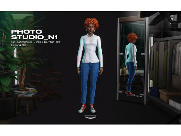 Photo Studio N1 – CAS Background & Lighting Mod Sims 4 CC