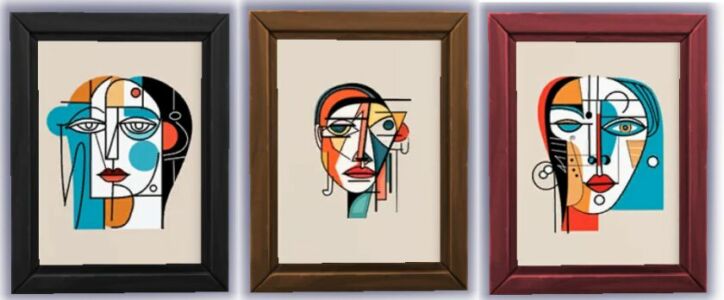 Picasso Faces Line Art Sims 4 CC