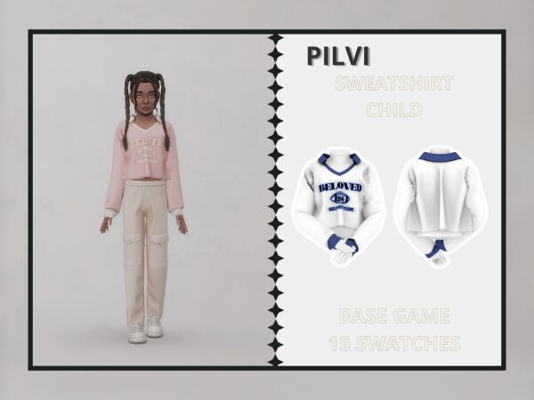 Pilvi – Sweatshirt Child Sims 4 CC