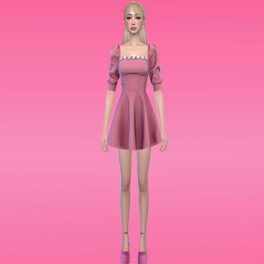 Pink Gradient CAS Background Sims 4 CC