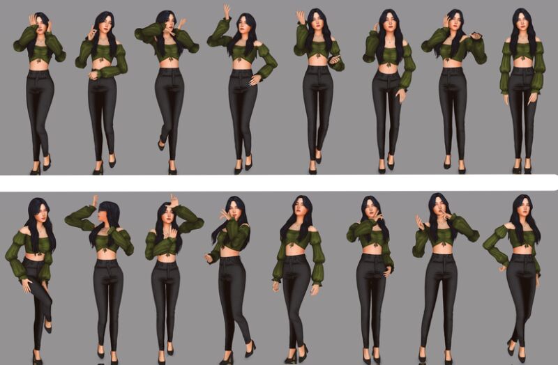 sims 4 cc pose pack marzipan for cas by jarride 2