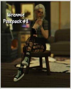 Posepack 8: Take A Seat By Wrenmie Sims 4 CC