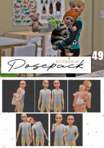 Posepack 049: Family Poses by Anna & Bibi Sims 4 CC