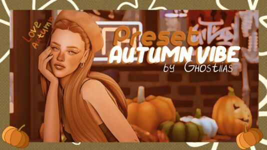 Gshade Autumn Vibe Preset Preview 🎃 Sims 4 CC