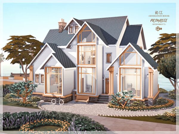 Primrose Generation Home – No CC Lot by Moniamay72 Sims 4 CC