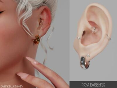 Prya Earrings Sims 4 CC