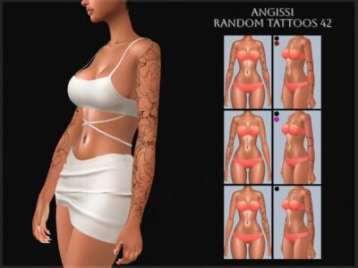 Random Tattoos Collection Sims 4 CC